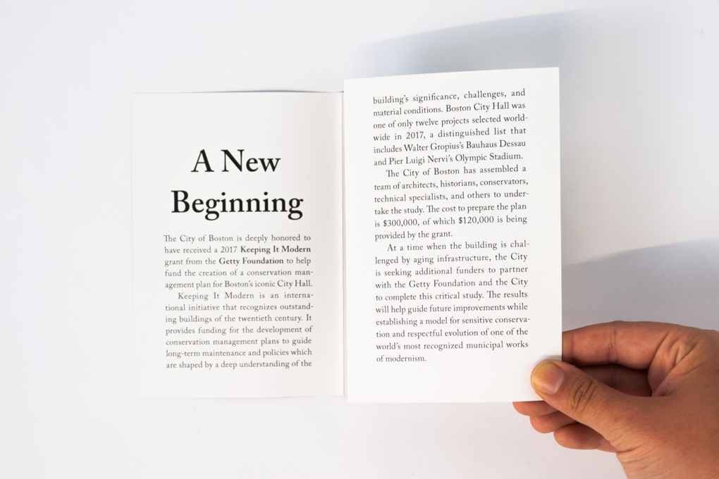 Boston City Hall Brochure